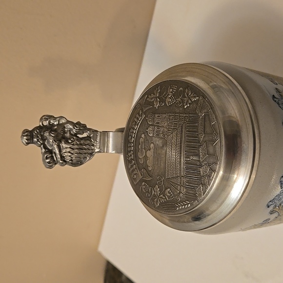 Vintage Merklebach stoneware Stein with pewter lid Munchen - Picture 6 of 12